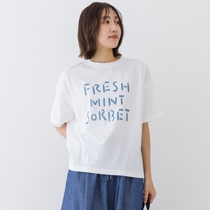 【2024春夏新作 kermu】10512 オーガニックコットンプリントワイドTシャツ