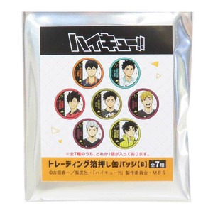 【缶バッジ】ハイキュー トレーディング箔押し缶バッジ B 全7種