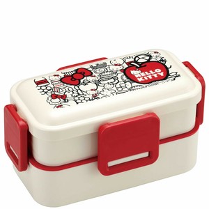 便当盒 Hello Kitty凯蒂猫 2层 抗菌加工 洗碗机对应 Skater