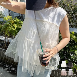 T-shirt Tulle Docking Tops Bustier