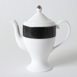 [NIKKO/WATER DROP BLACK] コーヒーポット(380cc)  水の雫 食洗器対応 陶磁器 日本製