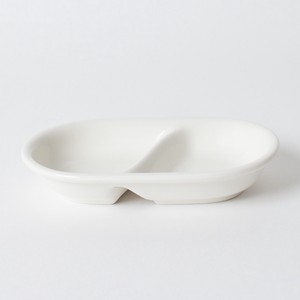 [NIKKO/NO. 5020S] スパイスディッシュ 薬味 ソース 楕円型 乳白色 食洗器対応 陶磁器 日本製