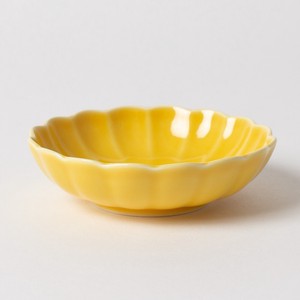 Bowl 10cm Side Dish Chrysanthemum Medium Yellow Dishwasher Safe Made in Japan