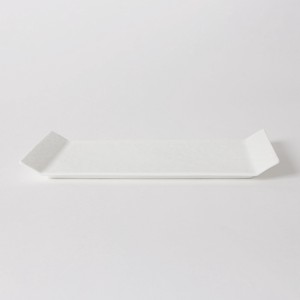 [NIKKO/WASHI] 長角皿30cm 前菜 和紙 食洗器対応 陶磁器 日本製