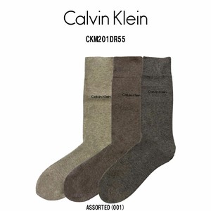Calvin Klein(カルバンクライン)ソックス クルー 3足セット アソート 男性用 靴下 メンズ CKM201DR55