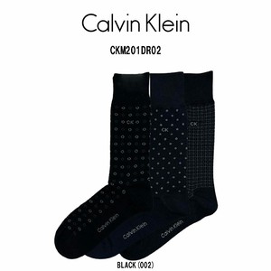 Calvin Klein(カルバンクライン)ソックス 3足セット フォーマル コットン 男性用 靴下 メンズ CKM201DR02