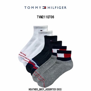TOMMY HILFIGER(トミーヒルフィガー)ソックス ショート 6足セット アソート 靴下 男性用 メンズ TVM211QT06