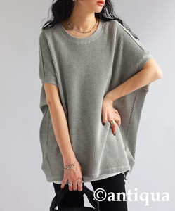 Antiqua T-shirt Plain Color T-Shirt Tops Ladies' Short-Sleeve NEW