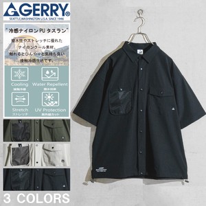 【24SS新作】GERRY 冷感ナイロンPUタスラン メッシュポケット 半袖シャツ