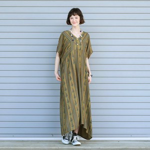 Casual Dress Pudding Stripe Rayon One-piece Dress 【2024NEW】