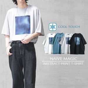 【24SS新作】接触冷感 とろみポンチ フロントプリント 半袖T-shirt