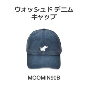 【ムーミン Moomin】ウォッシュド デニム キャップ