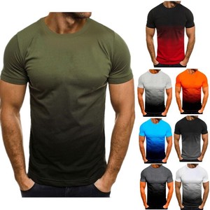 T-shirt Plain Color T-Shirt Summer Short-Sleeve