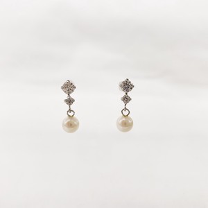 Pierced Earrings Silver Post