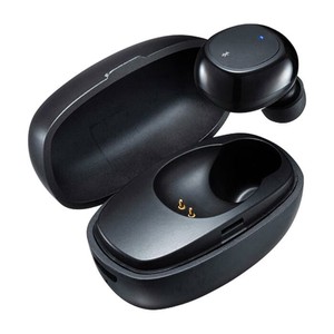 超小型Bluetooth片耳ヘッドセット(充電ケース付き) MM-BTMH52BK
