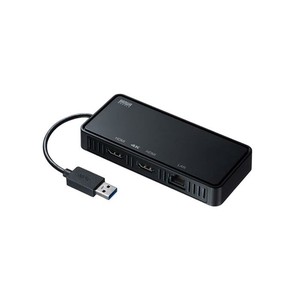 USB3.1-HDMIディスプレイアダプタ(4K対応・ 2出力・LAN-ポート付き) USB-CVU3HD3