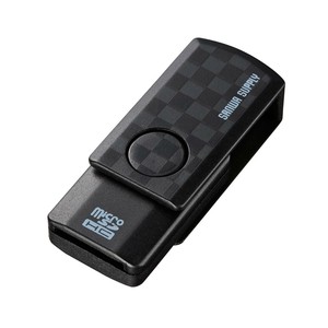 サンワサプライ microSD カードリーダー ブラック ADR-MCU2SWBK