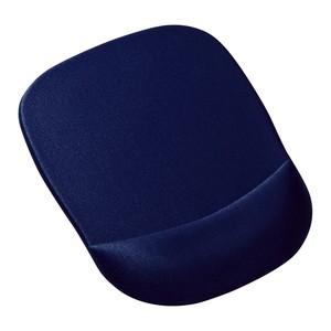 サンワサプライ 低反発リストレスト付きマウスパッド ブルー MPD-MU1NBL2