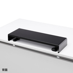 サンワサプライ 電源タップ+USBポート付き机上ラック W600×D200mm ブラック MR-LC202BKN