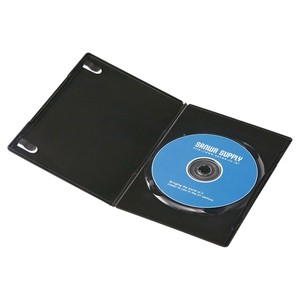 サンワサプライ スリムDVDトールケース 1枚収納 ×10枚セット ブラック DVD-TU1-10BKN