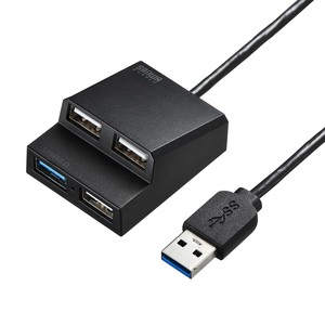 サンワサプライ USB3.2Gen1+USB2.0コンボハブ USB-3H413BKN