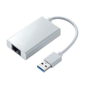 サンワサプライ USB3.2-LAN変換アダプタ USBハブポート付 ホワイト USB-CVLAN3WN