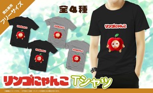 YD-6012 りんごにゃんこTシャツ　りんごにゃんこのTシャツが登場！