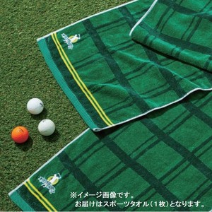 金本徳　今治タオル　Ace(エース)　日本製　スポーツタオル　ゴルフ　綿100％　Green　No.37-1600