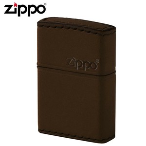 ZIPPO(ジッポー) オイルライター DB-5革巻き 横ロゴ ブラウン