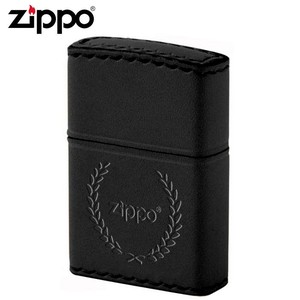 ZIPPO(ジッポー) オイルライター B-7革巻き 月桂樹 ブラック