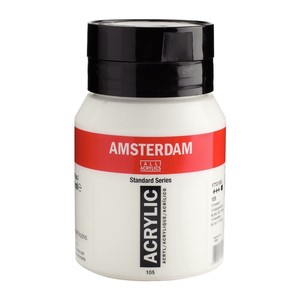 AMSTERDAM　アムステルダム　アクリリックカラー500ml　チタニウムホワイト105 474888