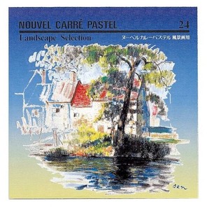 NOUVEL　Carre´Pastels　ヌーベルカレーパステル　風景画用24色セット　NCTL-24　458041