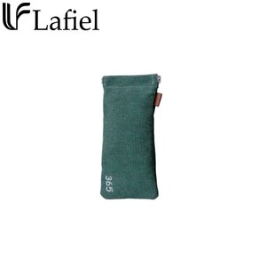 Lafiel(ラフィール)　365シリーズ　帆布ロゴ刺繍　スリムポーチ　38・グリーン(緑)　003150300