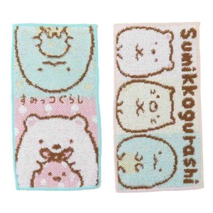 【ハンドタオル】すみっコぐらし ポケットタオル2P ポケットとすみっコ