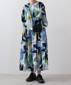 Casual Dress Printed Tiered