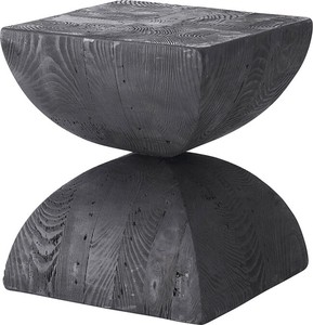 サイドテーブル　/サイドテーブル スツール ディスプレイ 棚 古材 パイン 黒 ブラック