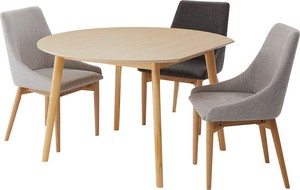 変形 ラウンドテーブル　/テーブル 丸 ラウンドテーブル 壁付け ナチュラル 北欧 円形 変形 木製