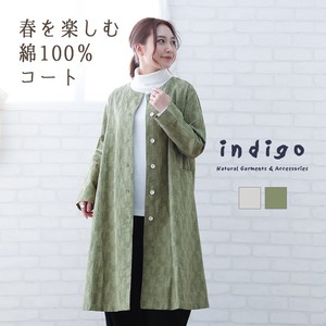 Coat Design Cotton Indigo L M 2024 Spring/Summer
