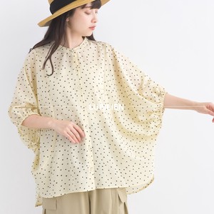Button Shirt/Blouse Gathered Blouse NEW 2024 Spring/Summer