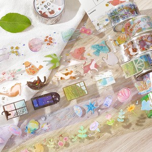 BGM Washi Tape Foil Stamping Tape LIFE Clear