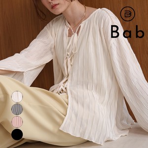 Pre-order Button Shirt/Blouse Front/Rear 2-way Ribbon 2024 Spring/Summer