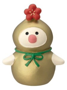 【★在庫処分★】concombre コンコンブル 置物 雑貨 ひょうたん文鳥金 ZCB-35577