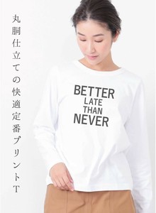 【2024初秋物新作】【7月予約販売】プリント長袖Tシャツ