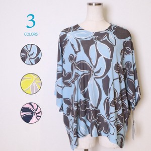 T-shirt Dolman Sleeve Floral Pattern Cut-and-sew 2024 Spring/Summer
