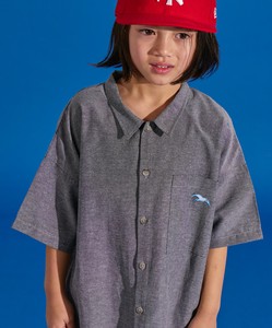 儿童半袖衬衫 刺绣 短袖