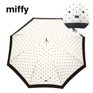 ◆20224新作◆【miffyミッフィー】婦人用雨傘　ミッフィードット柄☆雨傘・長傘☆