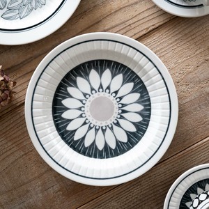 Mino ware Main Plate Flower Daisy Western Tableware Made in Japan