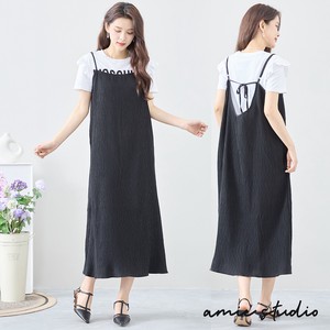 Casual Dress Back Ribbon Camisole L One-piece Dress 【2024NEW】