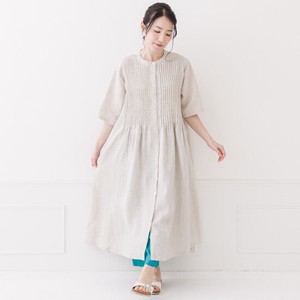Casual Dress crea delice Pintucked One-piece Dress 2024 Spring/Summer