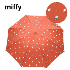 ◆20224新作◆【miffyミッフィー】婦人用雨傘　ミッフィー＆ダーンちらし柄☆雨傘・長傘☆